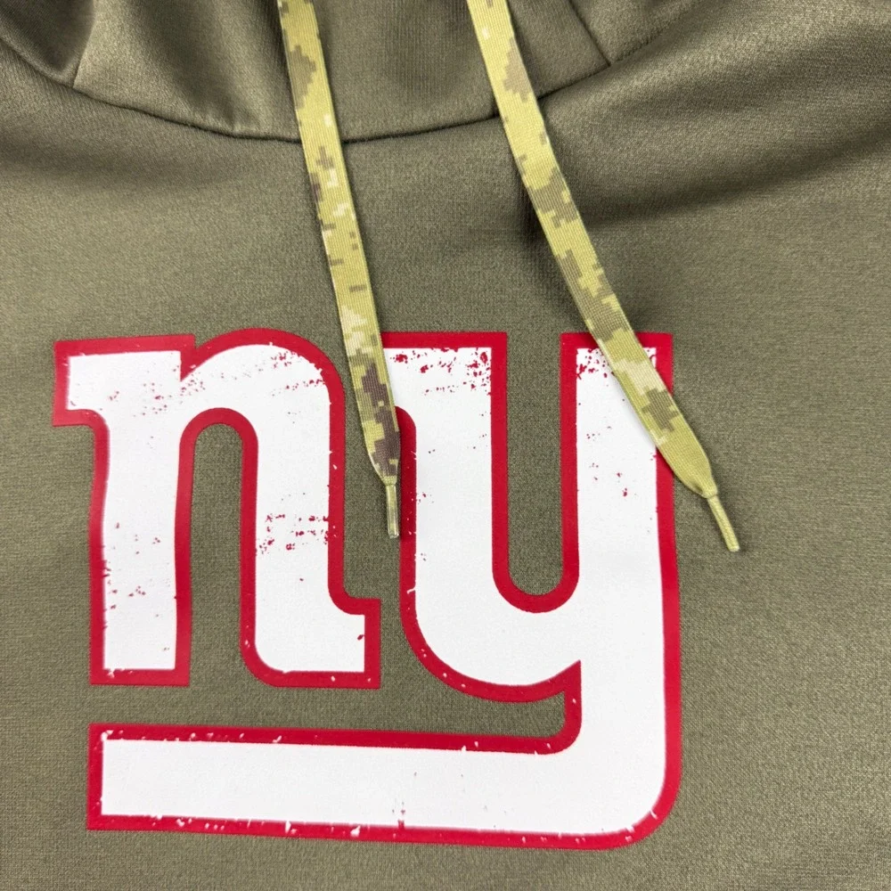 Nike Hoodie Men's S Green New York Giants NFL Salute To Service Therma Fit Camo